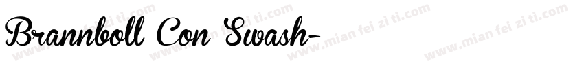 Brannboll Con Swash字体转换